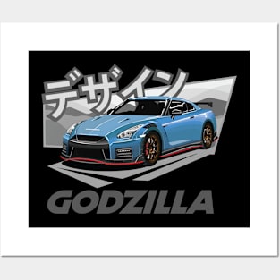 GTR R35 GODZILLA Posters and Art